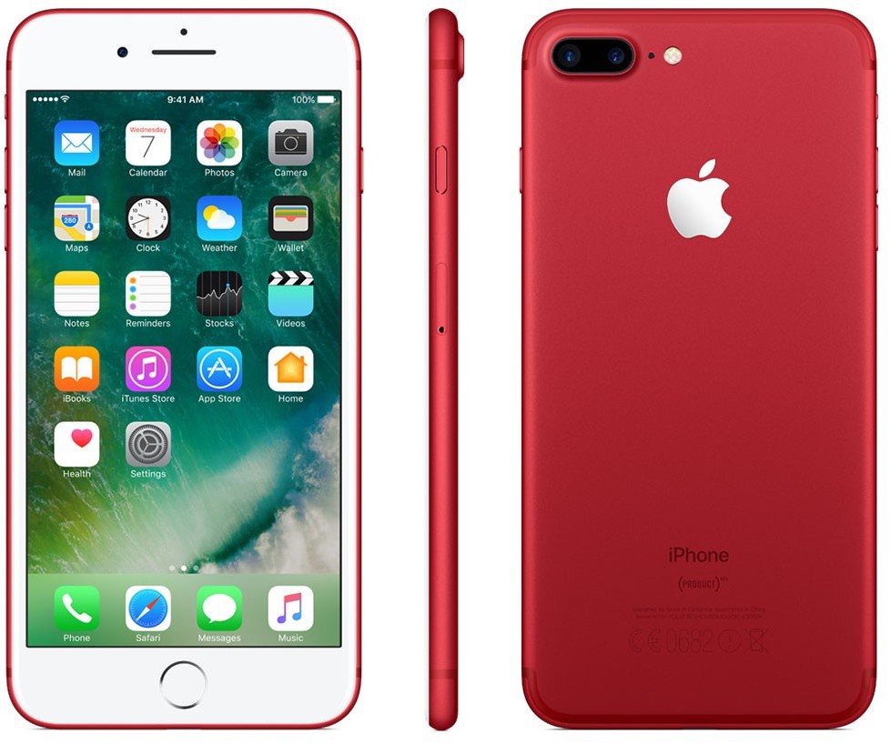 (actie gratis cadeau) Apple iPhone 7 plus 128GB 5.5" wifi+4g simlockvrij red edition + garantie