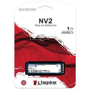 Kingston SNV2S/1000G NV2 SSD, 1 TB, M.2 2280, PCIe 4.0 x4, 3000/ 1300 MB/s