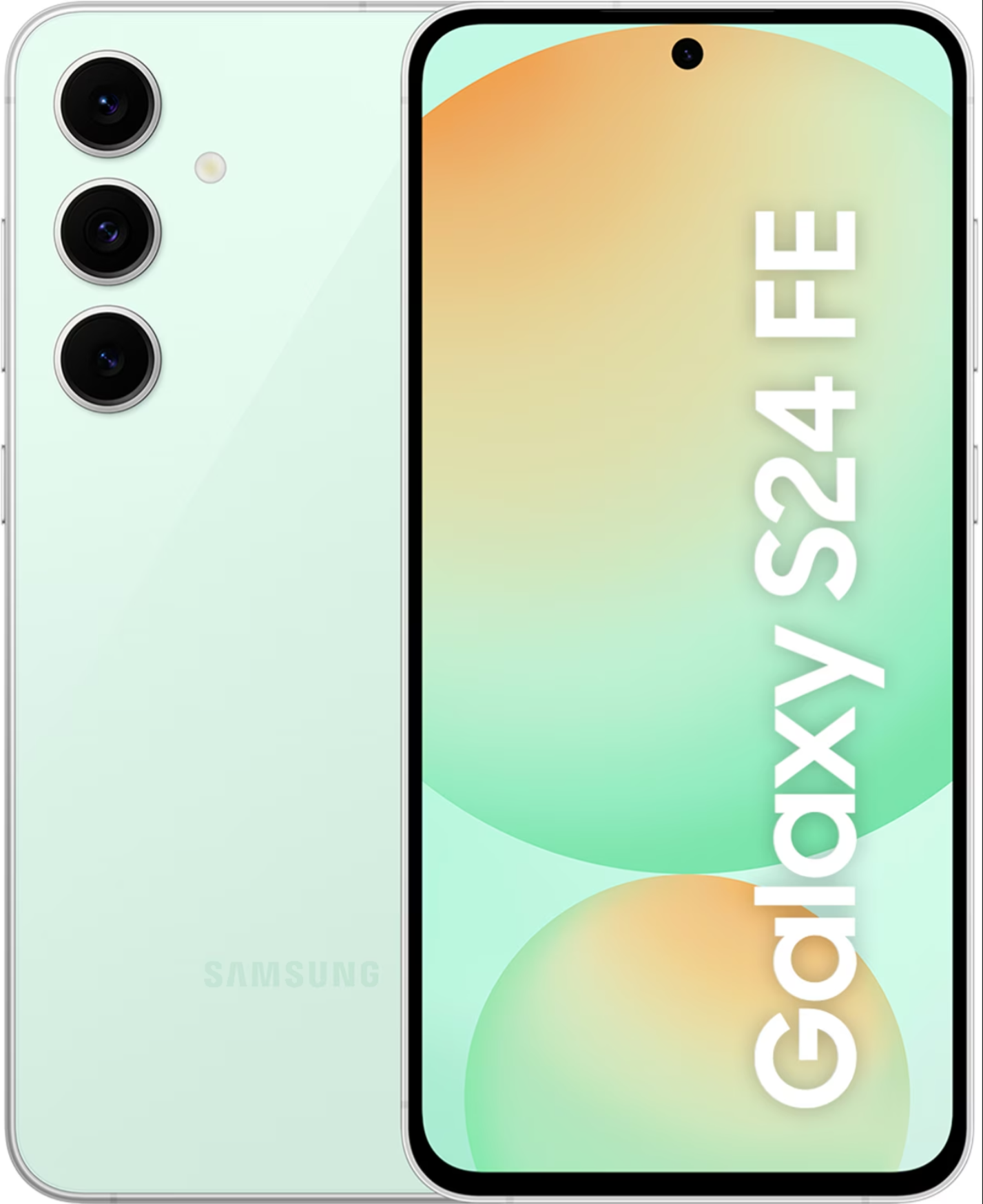 Nieuwstaat Samsung Galaxy S24 FE 5G 128GB (model 2024) 6.4 inch groen + 12 maanden garantie